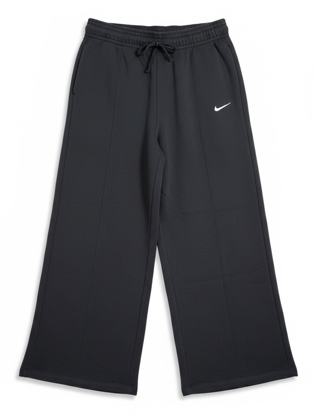 Nike Palazzo Wide Leg Loose Fit Black Cotton Fleece Sweatpants NEW XL CU6156 - Picture 2 of 7